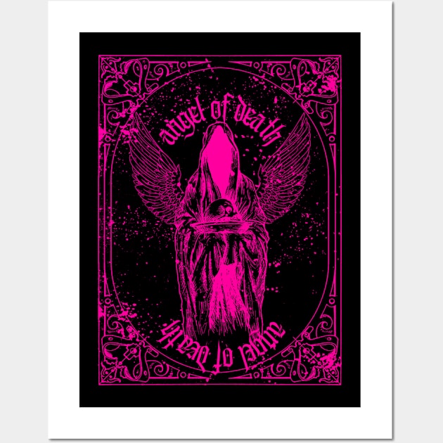 Pink Angel of Death Wall Art by Perzaphine